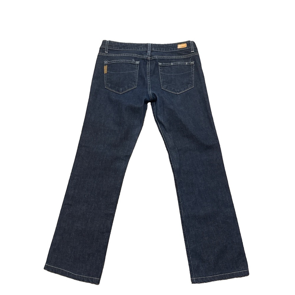 Paige Hidden Hills Jeans Womens 31x28 Dark Wash Bootcut Premium Denim Made USA